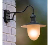 Lucide Applique extérieur Aruba, dimmable, noir, Métal, Maison de campagne / Rustique, Applique Exterieur