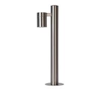 LUCIDE ARNE-LED - Borne extérieur - Ø 6,3 cm - LED - GU10-1x5W 2700K - IP44 - Chrome Dépoli