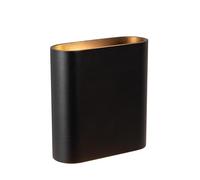 LUCIDE ATILA - Applique murale Intérieur/Extérieur - LED - 2x5W 2700K - IP54 - Noir