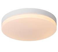 LUCIDE BISKIT - Plafonnier Salle de bains - Ø 40 cm - LED - 1x36W 2700K - IP44 - Détecteur De Mouvement - Blanc