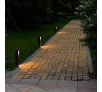 Lucide Borne extérieur LED Combo, noir, Aluminium, Moderne, Borne Eclairage Exterieur