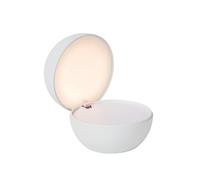 LUCIDE CLIPPER Rechargeable Table Lamp, Battery, Diameter 12 cm, LED, 1 x 2.2 W, 2700 K, White