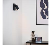 LUCIDE CLUBS - Lampe de chevet/Applique mural - 1xGU10 - Noir
