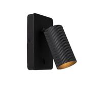 LUCIDE CLUBS - Lampe de chevet/Applique mural - 1xGU10 - Noir