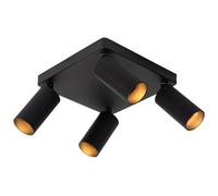 LUCIDE CLUBS - Spot plafond - 4xGU10 - Noir
