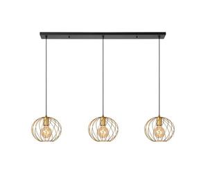 LUCIDE DANZA - Suspension - 3xE27 - Or Mat/Laiton