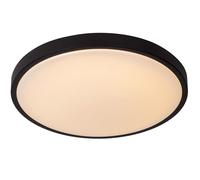 LUCIDE DASHER - Plafonnier Salle de bains - Ø 41 cm - LED - 1x24W 2700K - IP44 - Détecteur De Mouvement - Noir