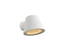 LUCIDE DINGO-LED - Applique murale Intérieur/Extérieur - LED Dim. - GU10-1x5W 3000K - IP44 - Blanc