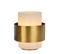 LUCIDE FIRMIN - Lampe de table - Ø 20 cm - 1xE27 - Or Mat/Laiton