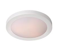 LUCIDE FRESH - Plafonnier Salle de bains - Ø 35 cm - 2xE27 - IP44 - Blanc