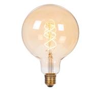 LUCIDE G125 - Ampoule filament - Ø 12,5 cm - E27-1x4,9W 2200K - Ambre
