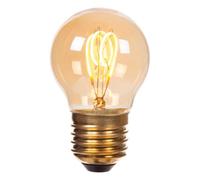 LUCIDE G45 - Ampoule filament - Ø 4,5 cm - E27-1x3W 2200K - Ambre