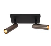 LUCIDE GRADO - Spot plafond - 2xGU10 (MR11) - Fer gris