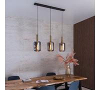 LUCIDE JOANET - Suspension - 3xE27 - Fumé