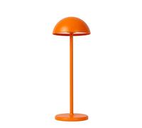 Lucide JOY - Lampe de table Extérieur Rechargeable - Batterie - Ø 12 cm - LED Dim. - 1x1,5W 3000K - IP54 - Orange