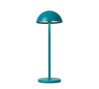 Lucide JOY - Lampe de table Extérieur Rechargeable - Batterie - Ø 12 cm - LED Dim. - 1x1,5W 3000K - IP54 - Turquoise