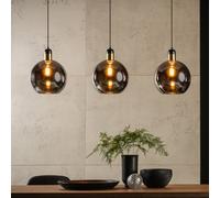 LUCIDE JULIUS - Suspension - 3xE27 - Fumé