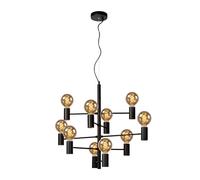 LUCIDE LEANNE - Suspension - Ø 65 cm - 10xE27 - Noir