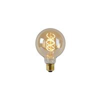 Lucide LED BULB TWILIGHT SENSOR - Ampoule filament Extérieur - Ø 9,5 cm - LED - E27-1x4W 2200K - Ambre