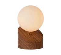 LUCIDE LEN - Lampe de table - Ø 10 cm - 1xG9 - Bois