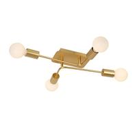 LUCIDE LESTER - Plafonnier - 4xE27 - Or Mat/Laiton