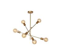 LUCIDE LESTER - Plafonnier - 6xE27 - Or Mat/Laiton