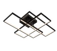LUCIDE LOKERO - Plafonnier - LED Dim. - CCT - 1x60W 2700K/4000K - Noir