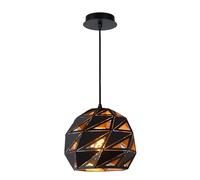 LUCIDE MALUNGA - Suspension - Ø 25 cm - 1xE27 - Noir