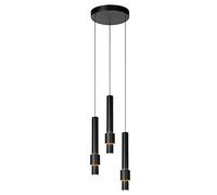 LUCIDE MARGARY - Suspension - Ø 28 cm - LED Dim. - 3x4W 2700K - Noir