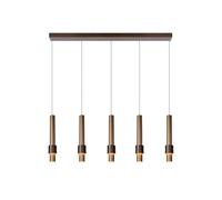 LUCIDE MARGARY - Suspension - LED Dim. - 5x4,2W 2700K - Café