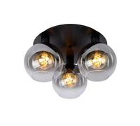 LUCIDE MARIUS - Plafonnier - 3xE27 - Noir