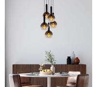 LUCIDE MARIUS - Suspension - Ø 55 cm - 5xE27 - Noir