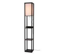 LUCIDE MENNO - Lampadaire - 1xE27 - Avec chargeur sans fil - Noir