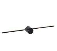 LUCIDE MIZAR - Applique murale Salle de bains - LED - 1x6W 2700K - IP44 - Noir