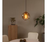 LUCIDE MONSARAZ - Suspension - Ø 25 cm - 1xE27 - Ambre
