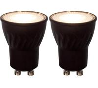 LUCIDE MR11 - Ampoule led - Ø 3,5 cm - LED Dim. - GU10 (MR11) - 1x3,8W 2700K - Noir (Lot de 2)