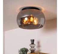 LUCIDE OLIVIA - Plafonnier - Ø 40 cm - 3xE27 - Fumé