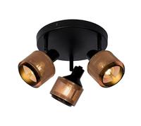 LUCIDE RAFA - Spot plafond - Ø 35 cm - 3xE14 - Noir