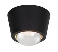 LUCIDE RIGON - Plafonnier - Ø 9 cm - LED - 1x6W 3000K - Noir