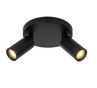 LUCIDE RITMO - Spot plafond - Ø 15 cm - 2xGU10 (MR11) - Noir