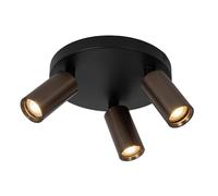 LUCIDE RITMO - Spot plafond - Ø 18 cm - 3xGU10 (MR11) - Café
