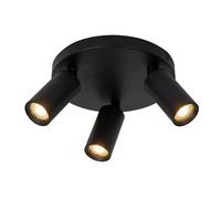 LUCIDE RITMO - Spot plafond - Ø 18 cm - 3xGU10 (MR11) - Noir