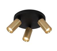 LUCIDE RITMO - Spot plafond - Ø 18 cm - 3xGU10 (MR11) - Or Mat/Laiton