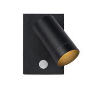 LUCIDE TAYLOR - Spot mural/Applique mural Intérieur/Extérieur - 1xGU10 - IP54 - Détecteur De Mouvement - Noir