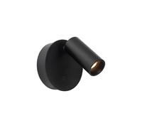 Lucide TONI - Spot mural/Applique mural Rechargeable - Batterie/Piles - Ø 8,1 cm - LED Dim. - CCT - 1x2W 2700K/4000K - Magnétique - Noir
