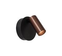 Lucide TONI - Spot mural/Applique mural Rechargeable - Batterie/Piles - Ø 8,1 cm - LED Dim. - CCT - 1x2W 2700K/4000K - Magnétique - Café