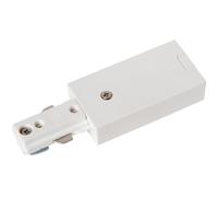 Lucide TRACK Alimentation - Système de rail monophasé/Éclairage sur rail - Simple - Blanc (Extension)