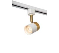 Lucide TRACK FLORIS Spot sur rail - Système de rail monophasé/Éclairage sur rail - 1xGU10 - Blanc(Extension)