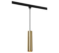 Lucide TRACK FLORIS Suspension - Système de rail monophasé/Éclairage sur rail - 1xGU10 - Or mat/Laiton (Extension)