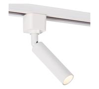 Lucide TRACK KEONI Spot sur rail - Système de rail monophasé/Éclairage sur rail - 1xG9 - Blanc(Extension)